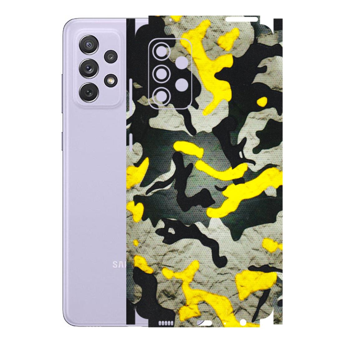 Samsung A/S Series Phone Skins (All Models) - Yellow Camouflage - 3D Embossed Finish (L-61) Samsung Galaxy A72