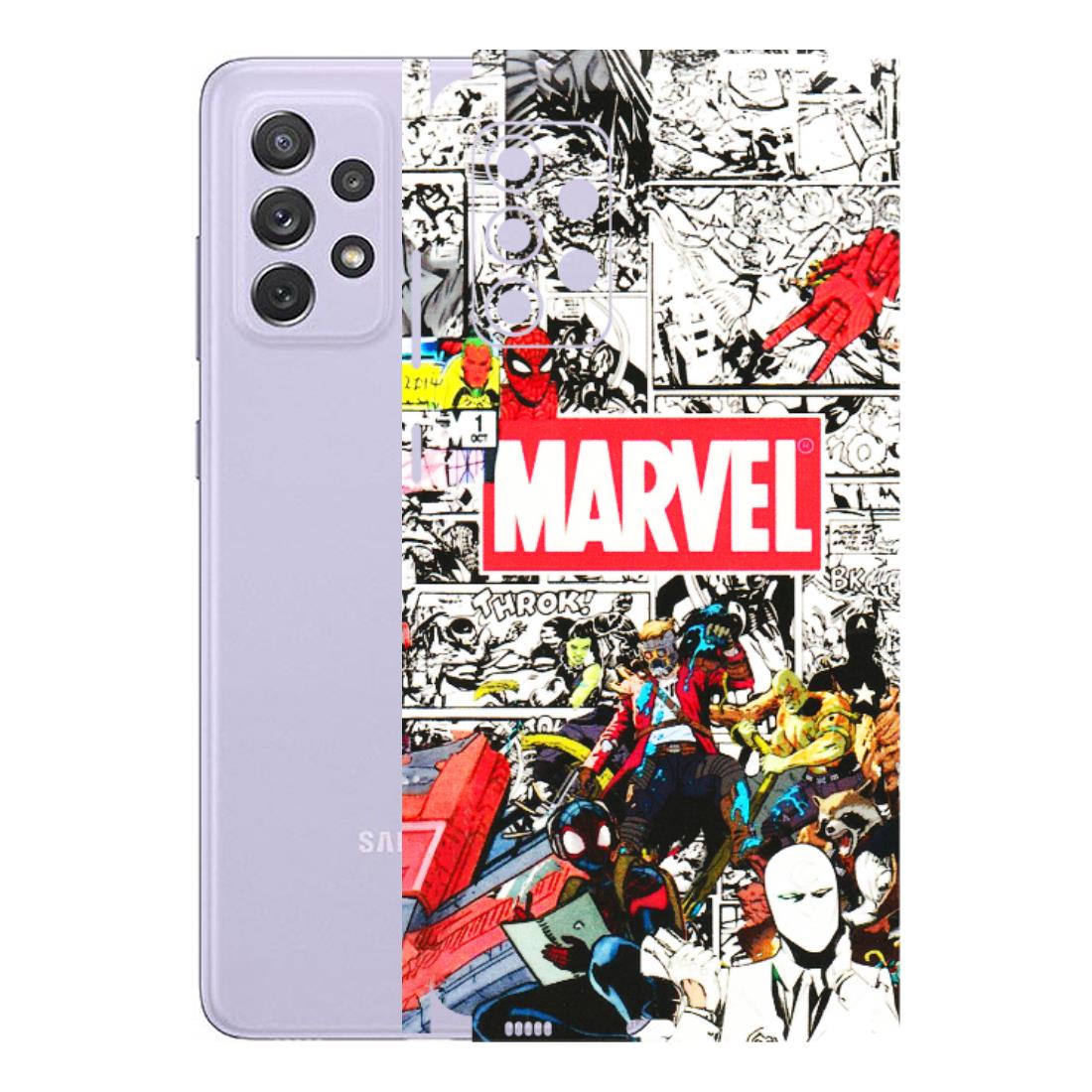 Samsung A/S Series Phone Skins (All Models) - Marvel Colorful Comic - 3D Embossed Finish (L-64) Samsung Galaxy A72