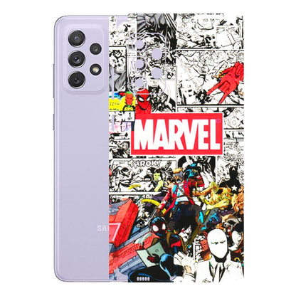 Samsung A/S Series Phone Skins (All Models) - Marvel Colorful Comic - 3D Embossed Finish (L-64) Samsung Galaxy A72