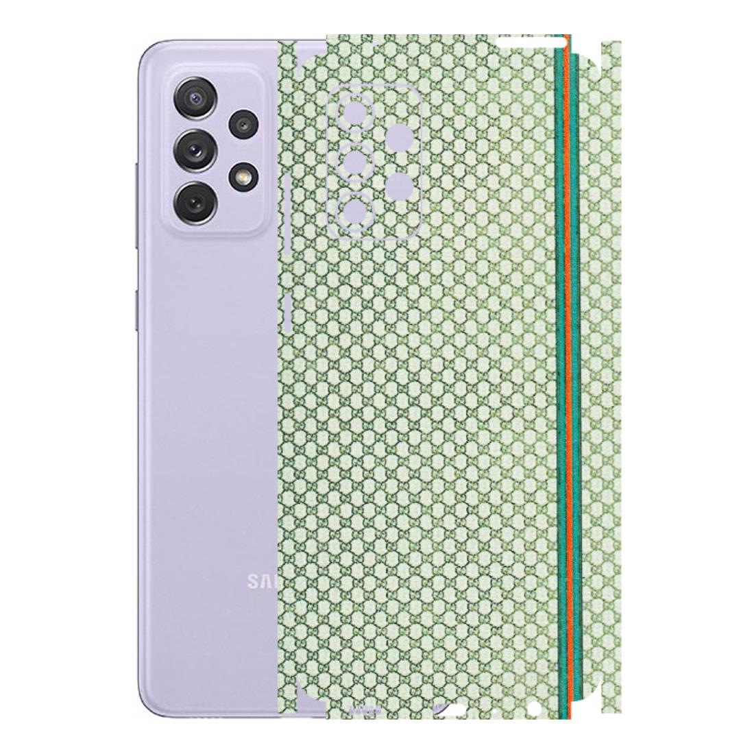 Samsung A/S Series Phone Skins (All Models) - Gucci Fabric Pattern - 3D Embossed Finish (L-73) Samsung Galaxy A72