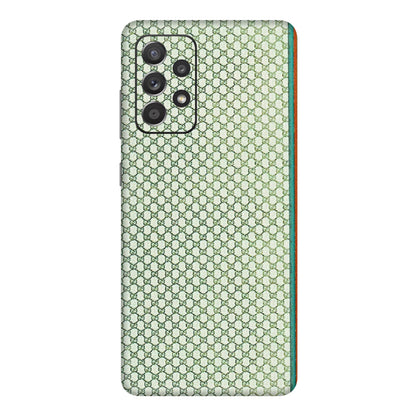 Samsung A/S Series Phone Skins (All Models) - Gucci Fabric Pattern - 3D Embossed Finish (L-73) Samsung Galaxy A72