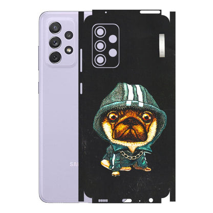 Samsung A/S Series Phone Skins (All Models) - Puppy N Hoodie - 3D Embossed Finish (L-90) Samsung Galaxy A72