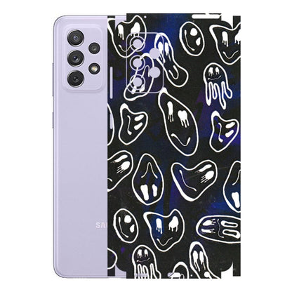 Samsung A/S Series Phone Skins (All Models) - Distorted Smileys - 3D Embossed Finish (L-92) Samsung Galaxy A72