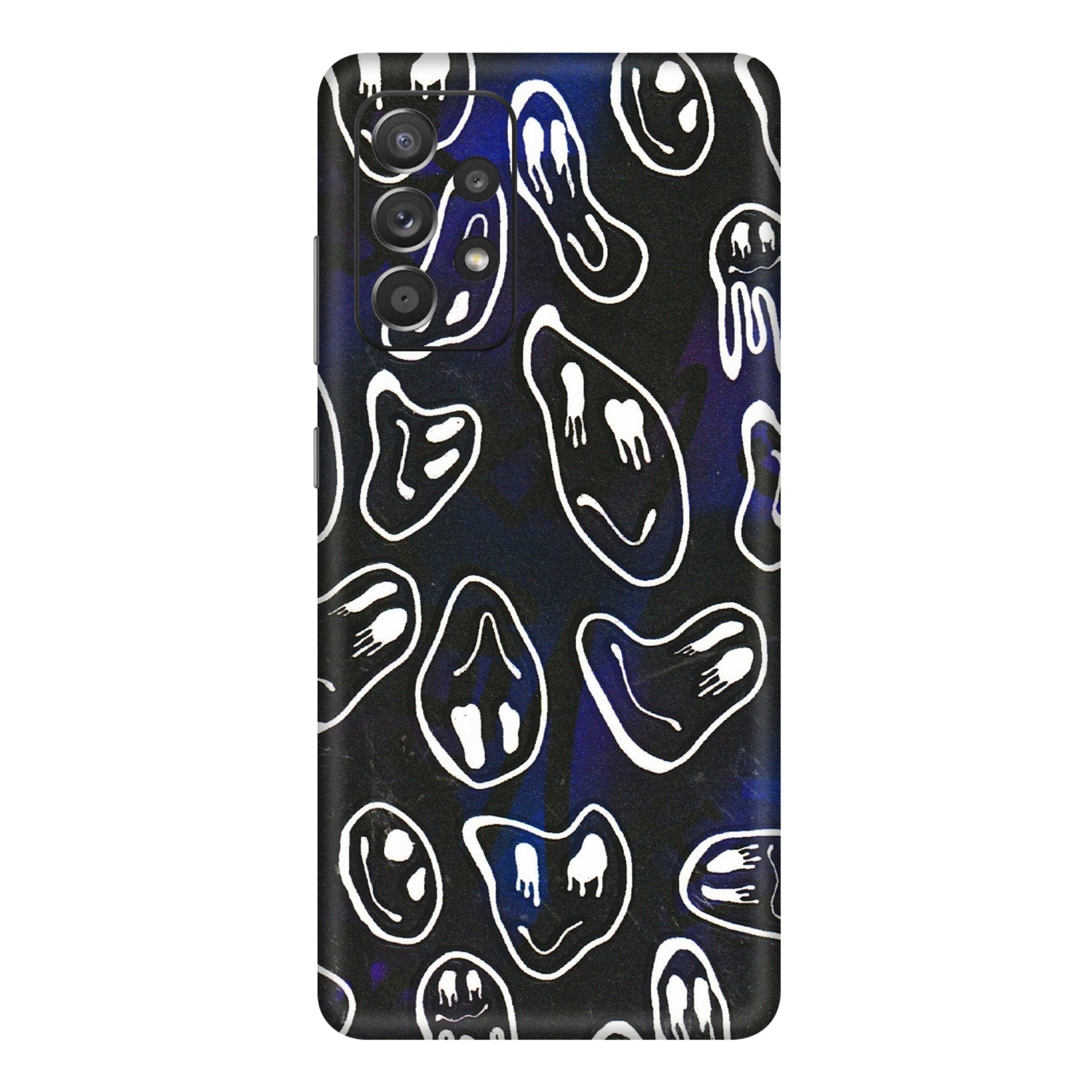Samsung A/S Series Phone Skins (All Models) - Distorted Smileys - 3D Embossed Finish (L-92) Samsung Galaxy A72