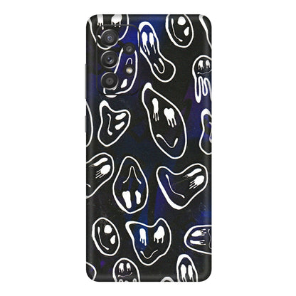 Samsung A/S Series Phone Skins (All Models) - Distorted Smileys - 3D Embossed Finish (L-92) Samsung Galaxy A72