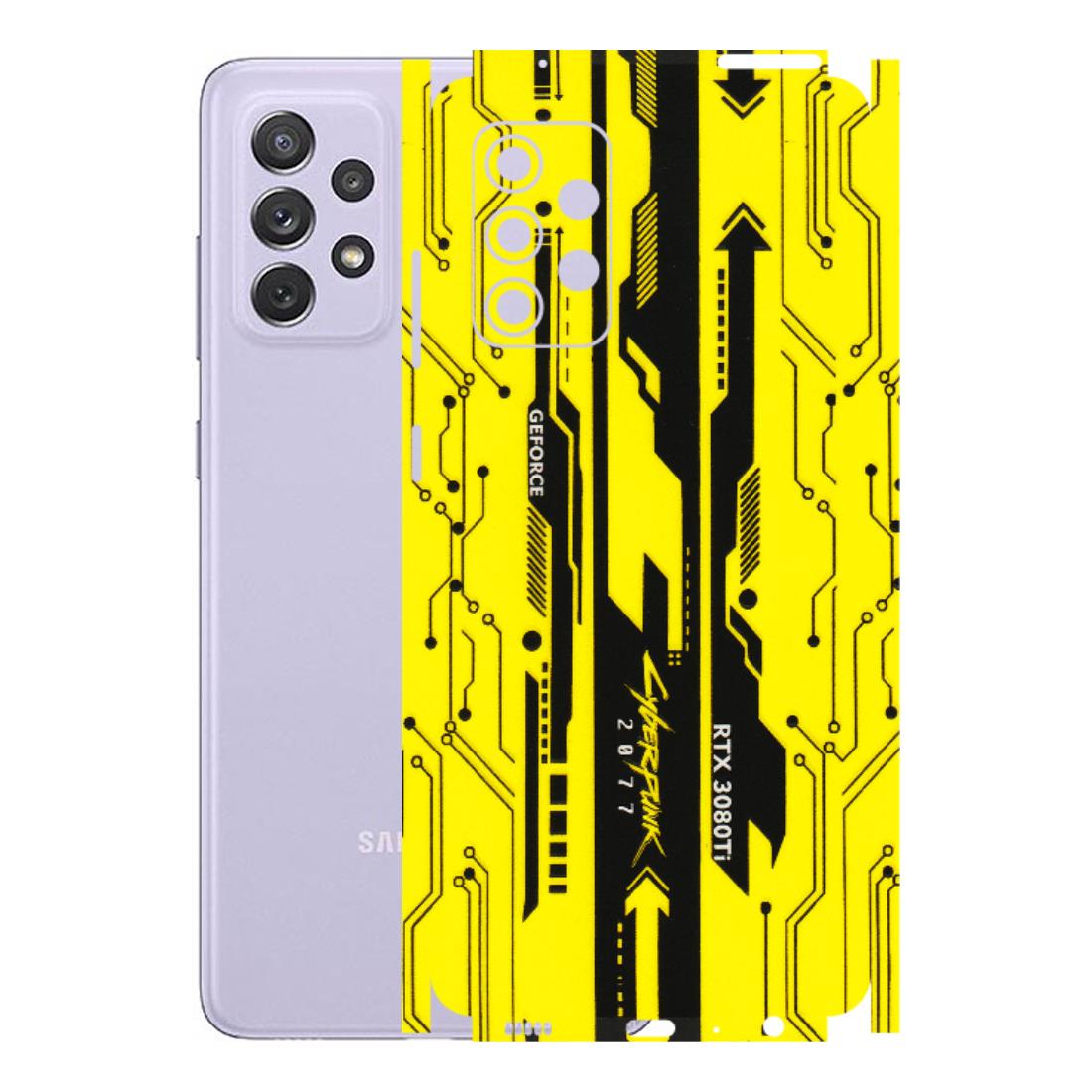 Samsung A/S Series Phone Skins (All Models) - Yellow Cyberpunk - 3D Embossed Finish (L-93) Samsung Galaxy A72