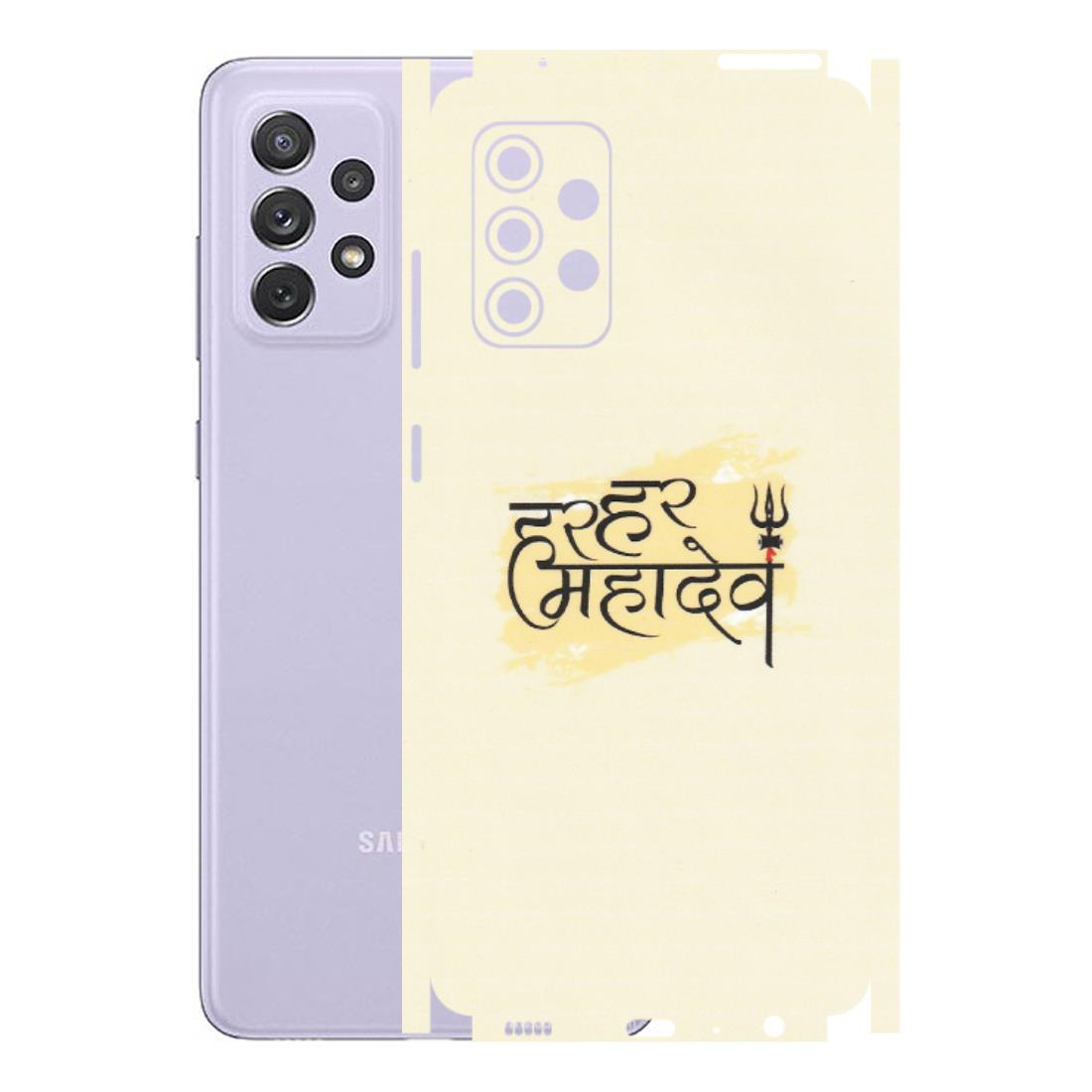 Samsung A/S Series Phone Skins (All Models) - Har Har Mahadev - Matte Finish (M-10) Samsung Galaxy A72