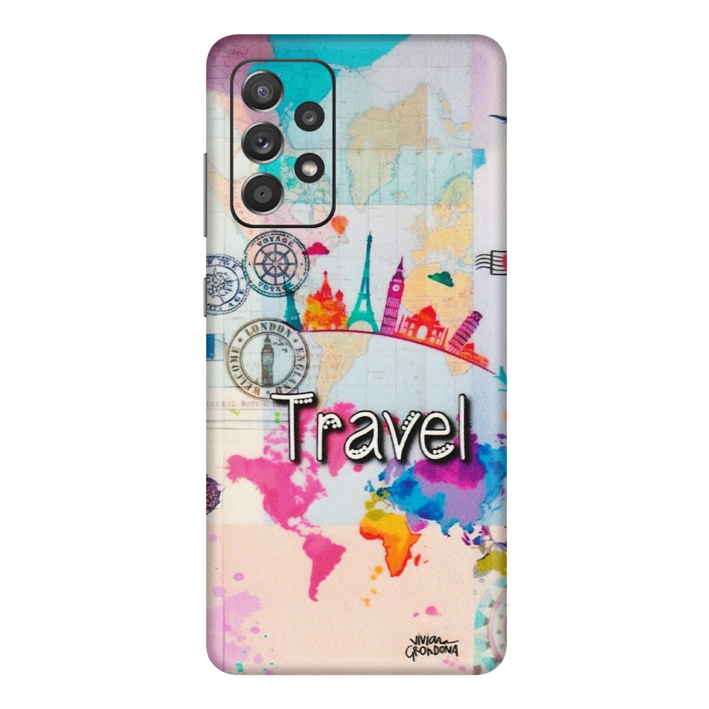 Samsung A/S Series Phone Skins (All Models) - Travel The Wonders - Matte Finish (M-108) Samsung Galaxy A72