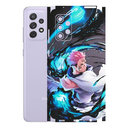 Samsung A/S Series Phone Skins (All Models) - New Jujutsu Kaisen Grey Blue Anime - Matte Finish (M-127) Samsung Galaxy A72