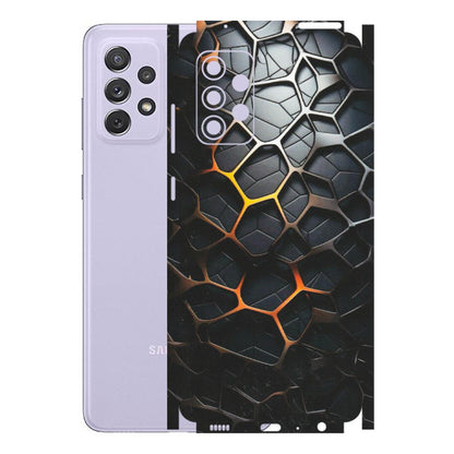 Samsung A/S Series Phone Skins (All Models) - New Abstract Graphite Tiles - Matte Finish (M-130) Samsung Galaxy A72