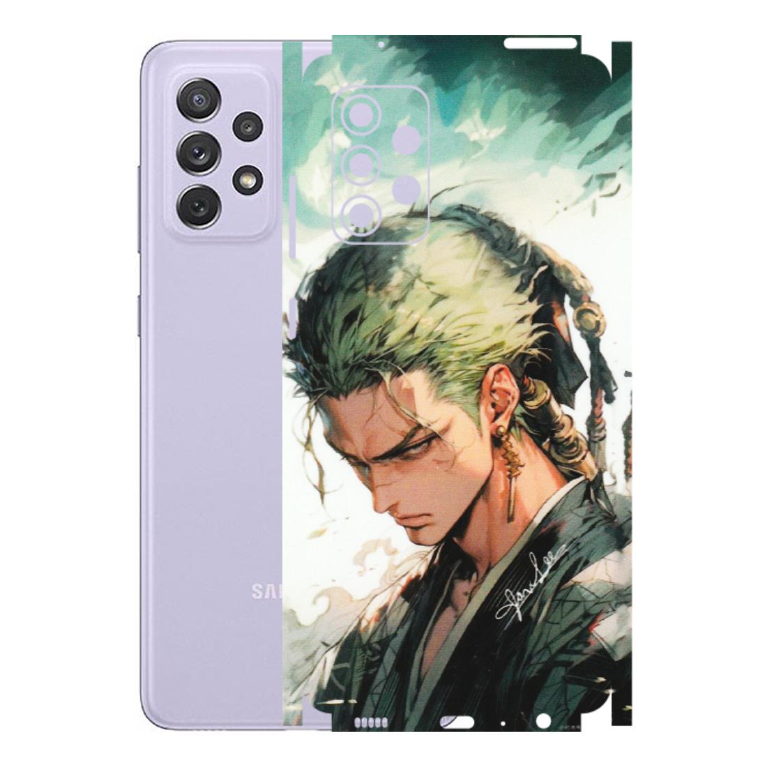 Samsung A/S Series Phone Skins (All Models) - New Roronoa Zoro One Picece Anime - Matte Finish (M-140) Samsung Galaxy A72