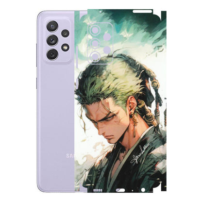 Samsung A/S Series Phone Skins (All Models) - New Roronoa Zoro One Picece Anime - Matte Finish (M-140) Samsung Galaxy A72