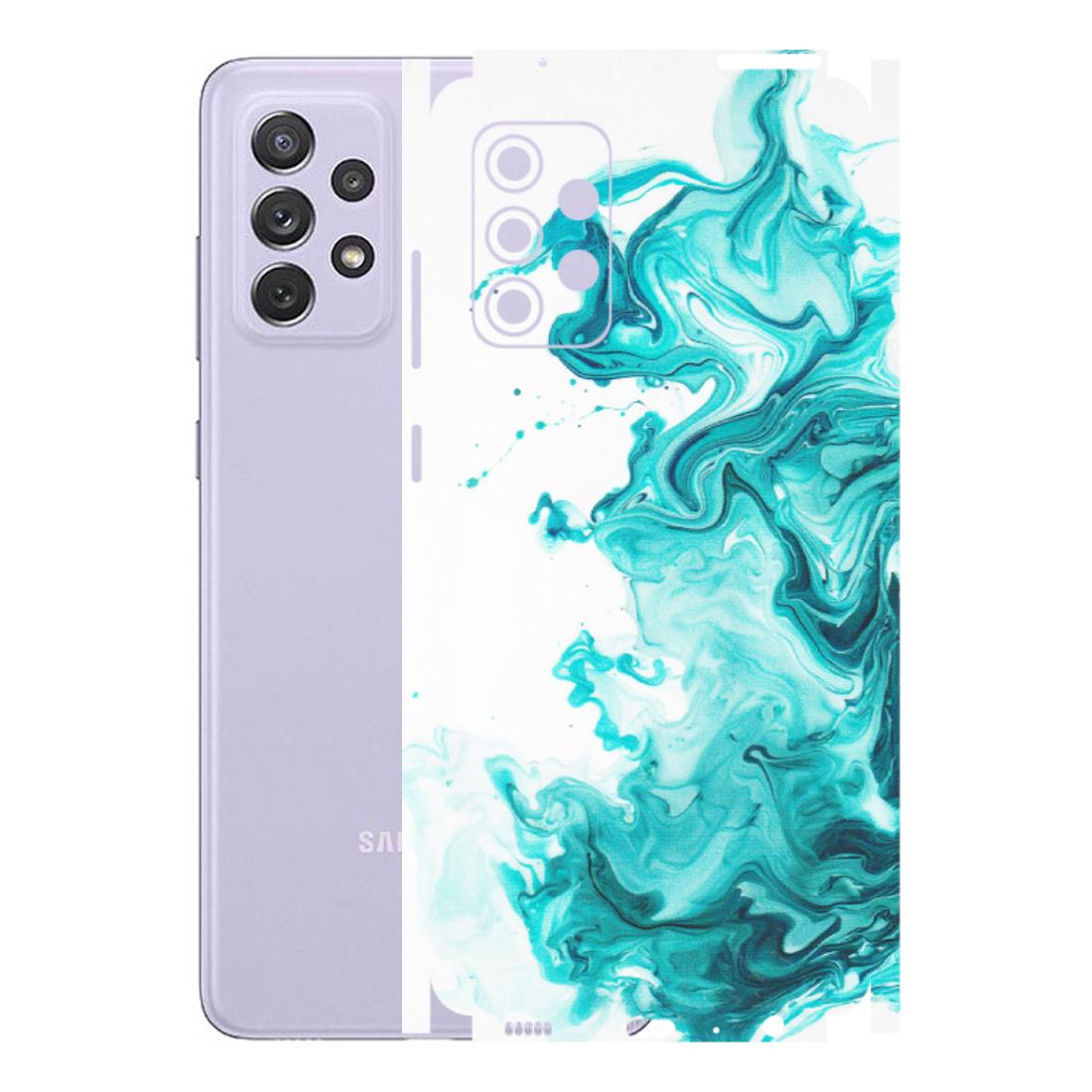 Samsung A/S Series Phone Skins (All Models) - Sky Blue Abstract Colour - Matte Finish (M-146) Samsung Galaxy A72