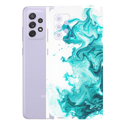 Samsung A/S Series Phone Skins (All Models) - Sky Blue Abstract Colour - Matte Finish (M-146) Samsung Galaxy A72