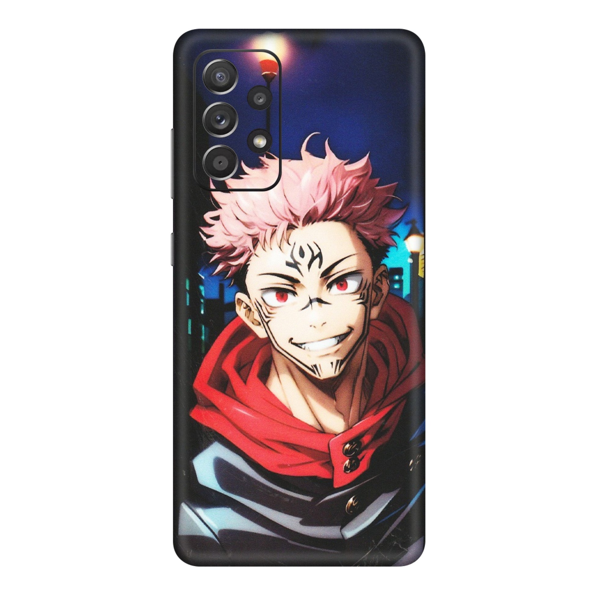 Samsung A/S Series Phone Skins (All Models) - Yuji Itadori Funny Face Anime - Matte Finish (M-152) Samsung Galaxy A72