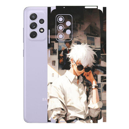 Samsung A/S Series Phone Skins (All Models) - Gojo Satoru Jujustu Kaisen Anime - Matte Finish (M-156) Samsung Galaxy A72