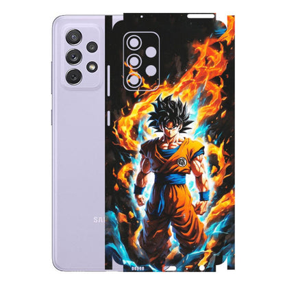 Samsung A/S Series Phone Skins (All Models) - Goku Transformation Anime - Matte Finish (M-159) Samsung Galaxy A72