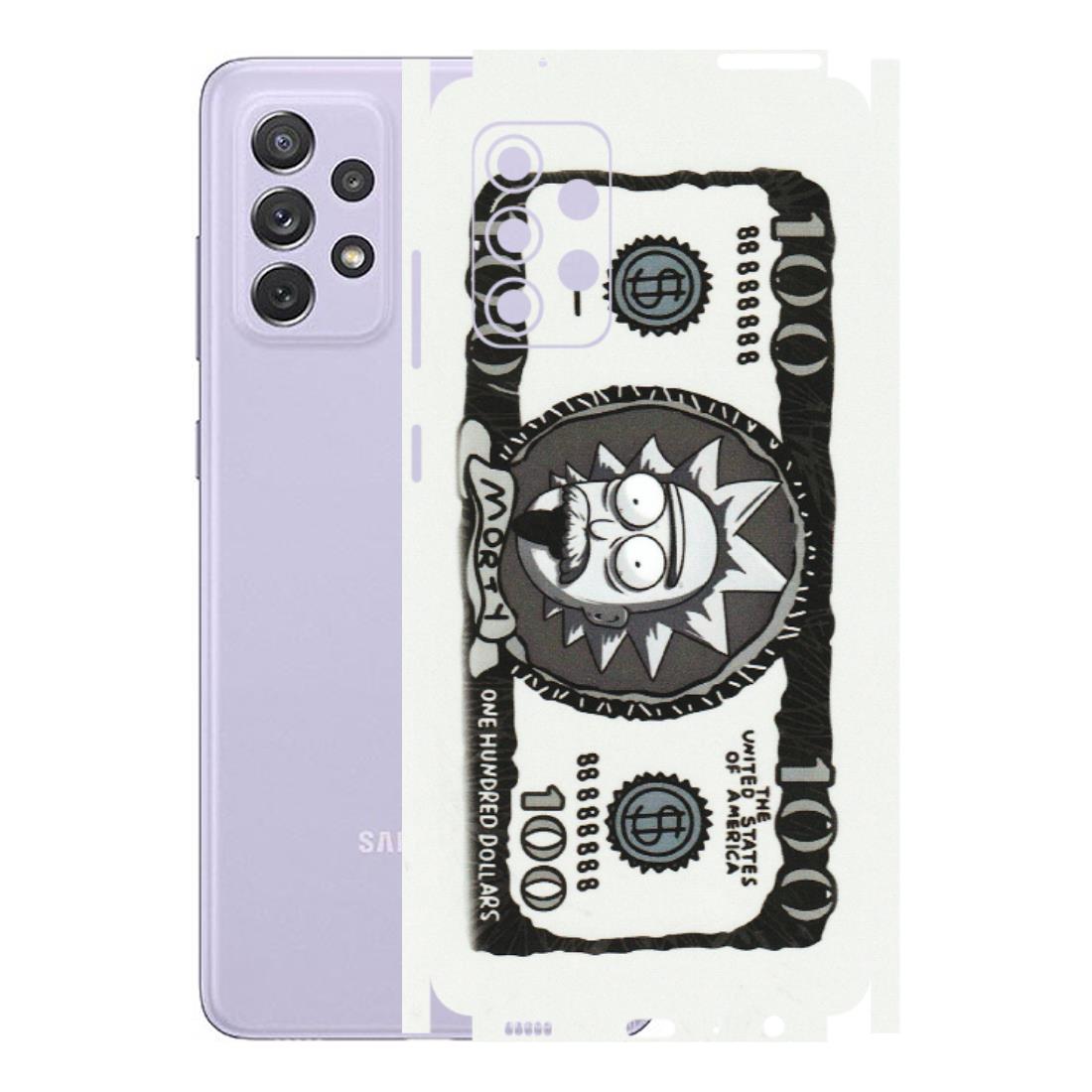 Samsung A/S Series Phone Skins (All Models) - Rick And Morty Hundred Dollar Anime - Matte Finish (M-161) Samsung Galaxy A72