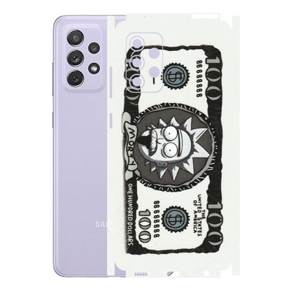 Samsung A/S Series Phone Skins (All Models) - Rick And Morty Hundred Dollar Anime - Matte Finish (M-161) Samsung Galaxy A72
