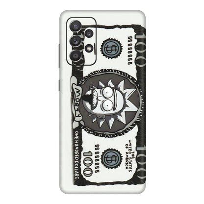 Samsung A/S Series Phone Skins (All Models) - Rick And Morty Hundred Dollar Anime - Matte Finish (M-161) Samsung Galaxy A72
