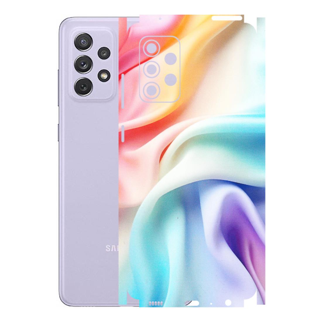 Samsung A/S Series Phone Skins (All Models) - Colourful Silk Cloth - Matte Finish (M-165) Samsung Galaxy A72