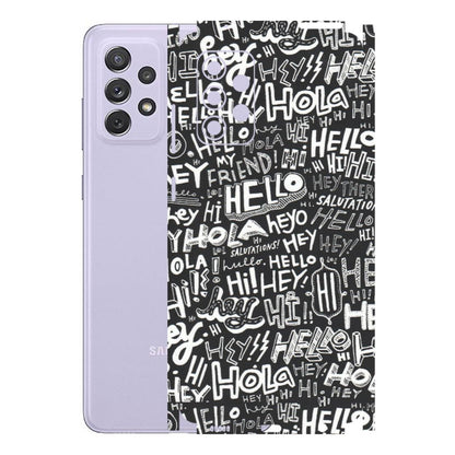 Samsung A/S Series Phone Skins (All Models) - Hi Hello Doodles - Matte Finish (M-25) Samsung Galaxy A72