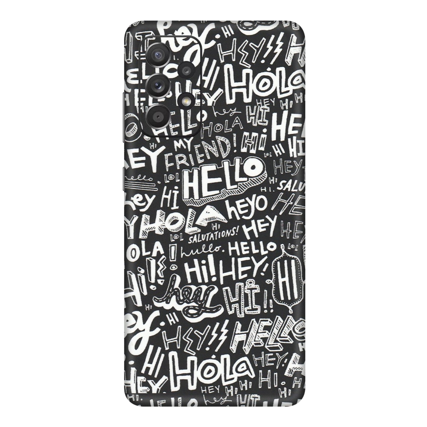 Samsung A/S Series Phone Skins (All Models) - Hi Hello Doodles - Matte Finish (M-25) Samsung Galaxy A72