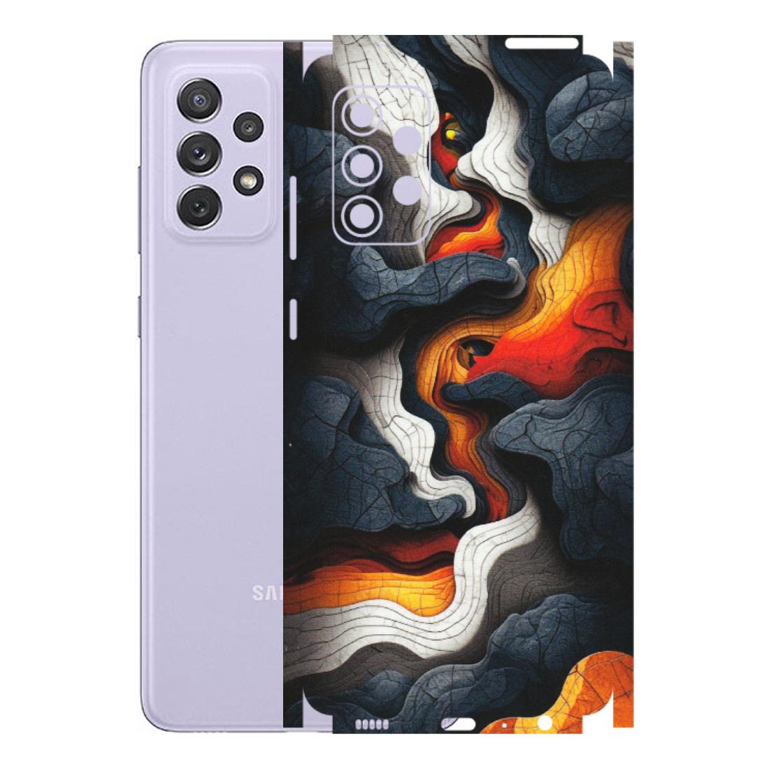Samsung A/S Series Phone Skins (All Models) - Abstract Volcanic Layers - Matte Finish (M-52) Samsung Galaxy A72