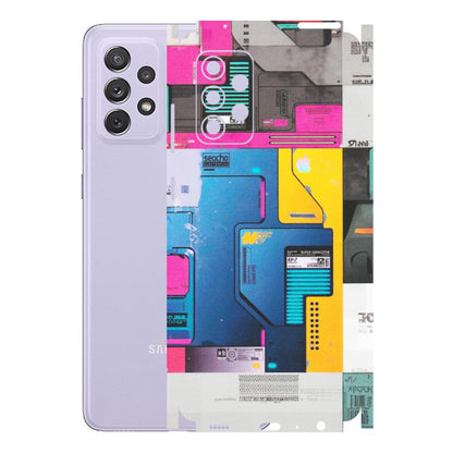 Samsung A/S Series Phone Skins (All Models) - Colourfull Motherboard Internals - Matte Finish (M-55) Samsung Galaxy A72