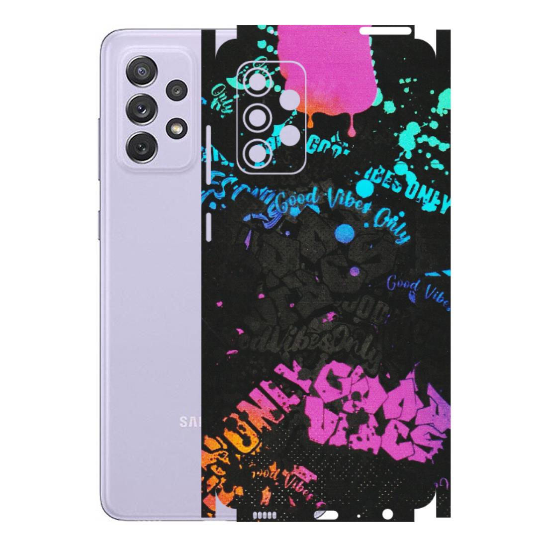 Samsung A/S Series Phone Skins (All Models) - Majestic Black Vibes - Matte Finish (M-62) Samsung Galaxy A72