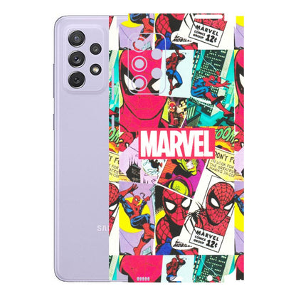 Samsung A/S Series Phone Skins (All Models) - Marvel Comic Spiderman Grafitti - Matte Finish (M-72) Samsung Galaxy A72
