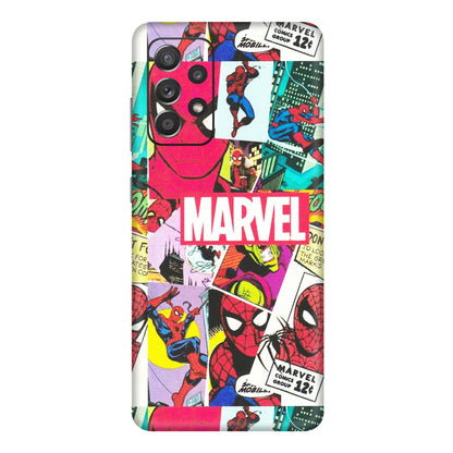 Samsung A/S Series Phone Skins (All Models) - Marvel Comic Spiderman Grafitti - Matte Finish (M-72) Samsung Galaxy A72