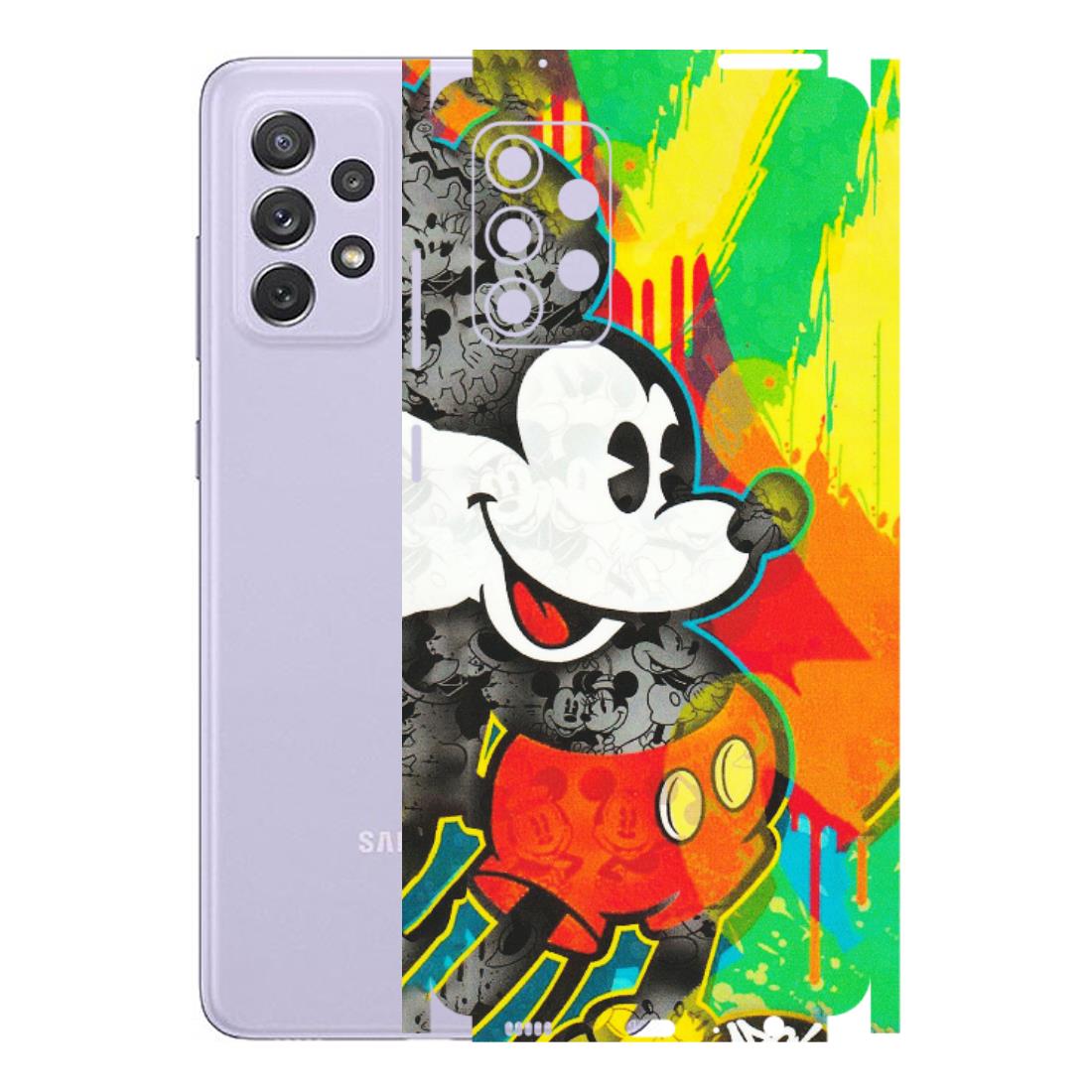 Samsung A/S Series Phone Skins (All Models) - Multiple Mickey With Colourful Texture - Matte Finish (M-84) Samsung Galaxy A72