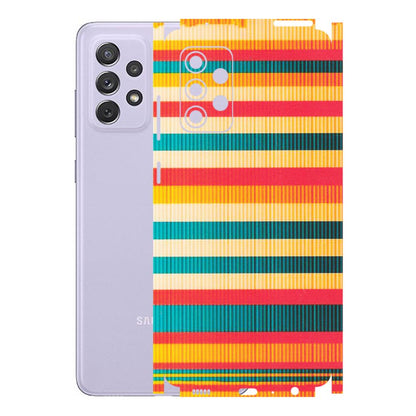 Samsung A/S Series Phone Skins (All Models) - Colourful Stripes Soothing Effect - Matte Finish (M-86) Samsung Galaxy A72