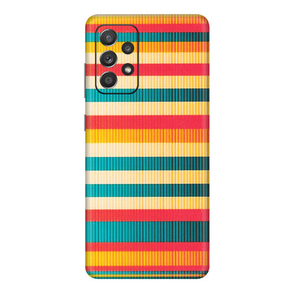 Samsung A/S Series Phone Skins (All Models) - Colourful Stripes Soothing Effect - Matte Finish (M-86) Samsung Galaxy A72