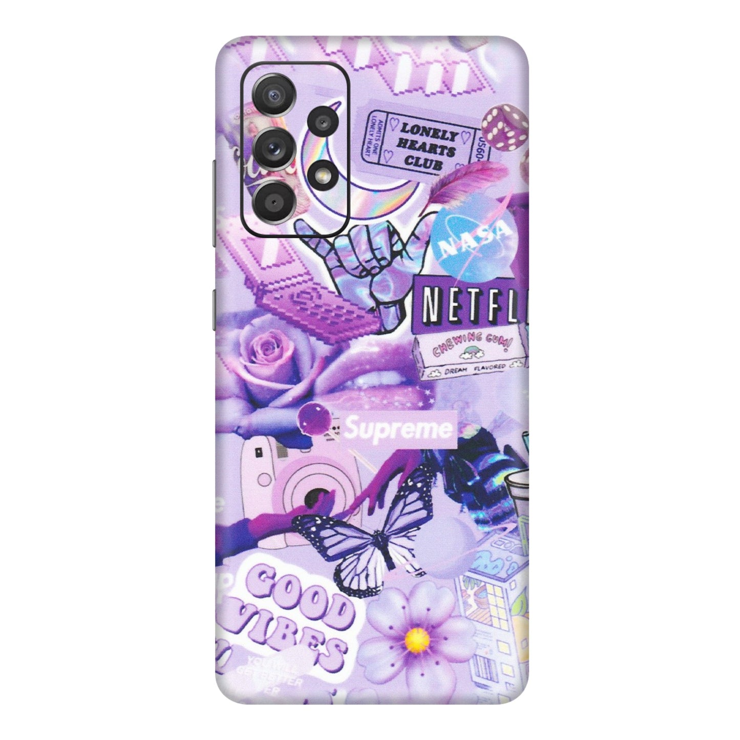 Samsung A/S Series Phone Skins (All Models) - Supreme Purple Magic - Matte Finish (M-88) Samsung Galaxy A72