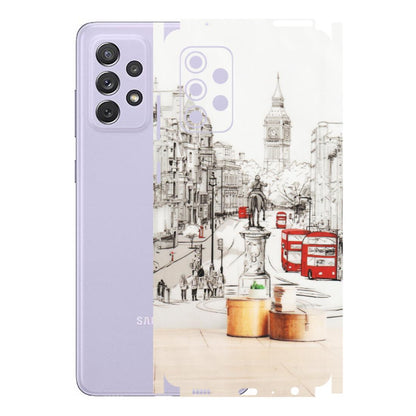 Samsung A/S Series Phone Skins (All Models) - London Street - Transparent Finish (T-02) Samsung Galaxy A72