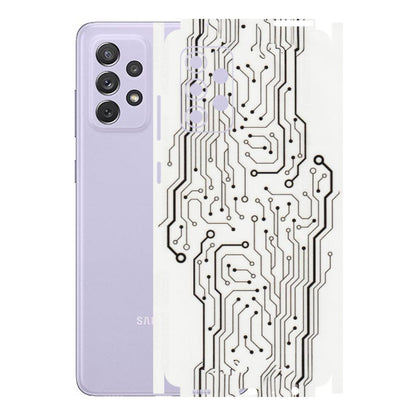 Samsung A/S Series Phone Skins (All Models) - Tech Circuits - Transparent Finish (T-03) Samsung Galaxy A72