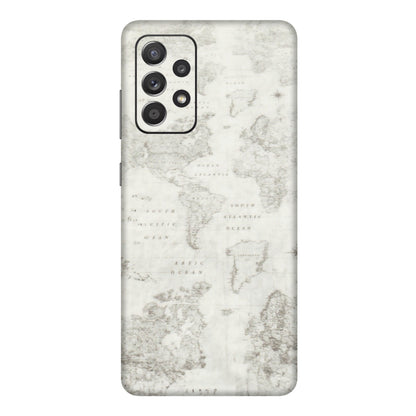 Samsung A/S Series Phone Skins (All Models) - World Travel Map - Transparent Finish (T-04) Samsung Galaxy A72