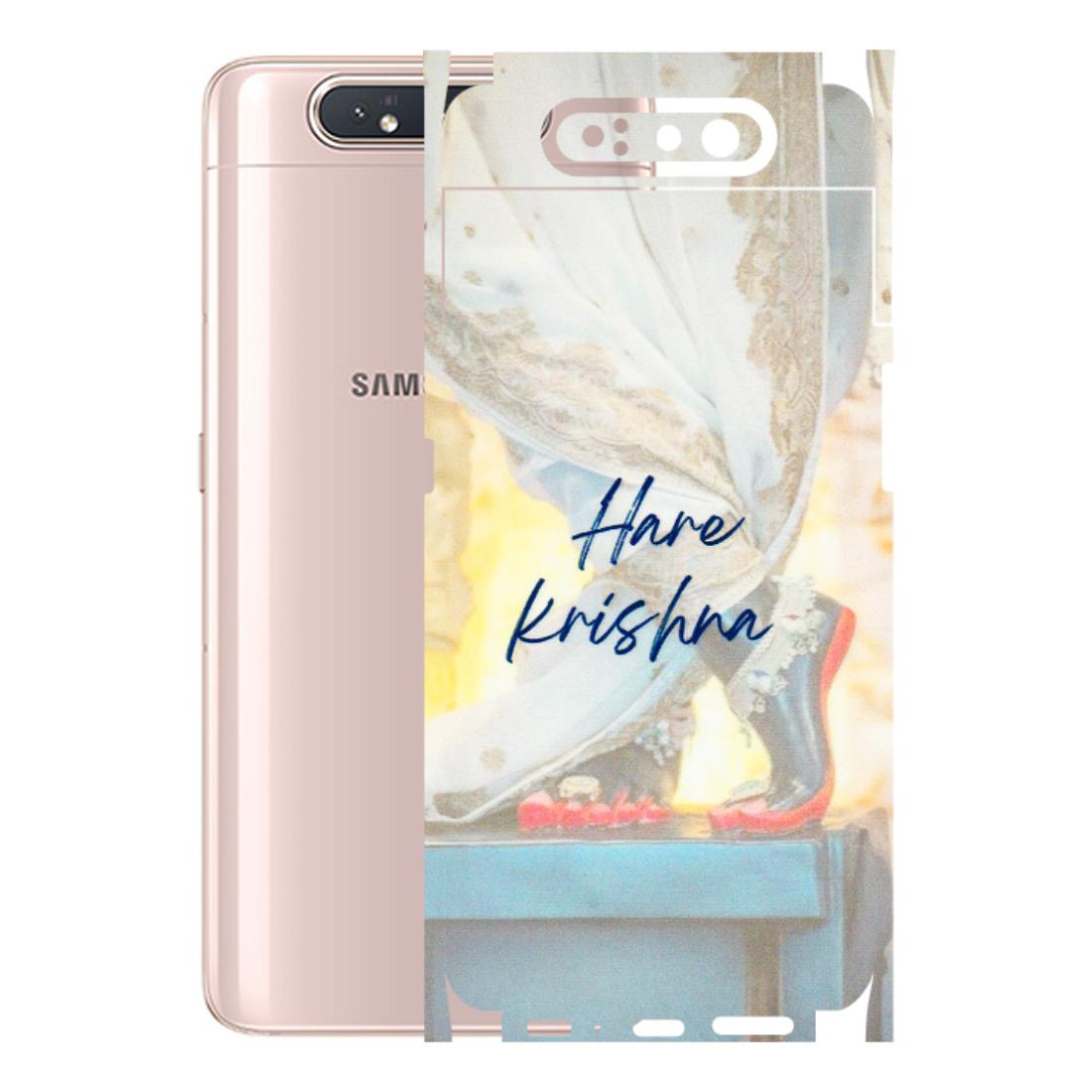 Samsung A/S Series Phone Skins (All Models) - Hare Krishna - 3D Embossed Finish (L-03) Samsung Galaxy A80