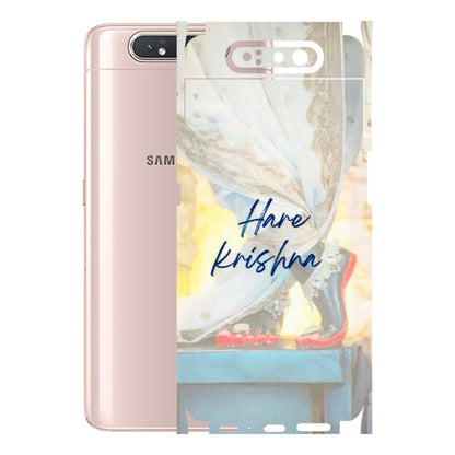 Samsung A/S Series Phone Skins (All Models) - Hare Krishna - 3D Embossed Finish (L-03) Samsung Galaxy A80