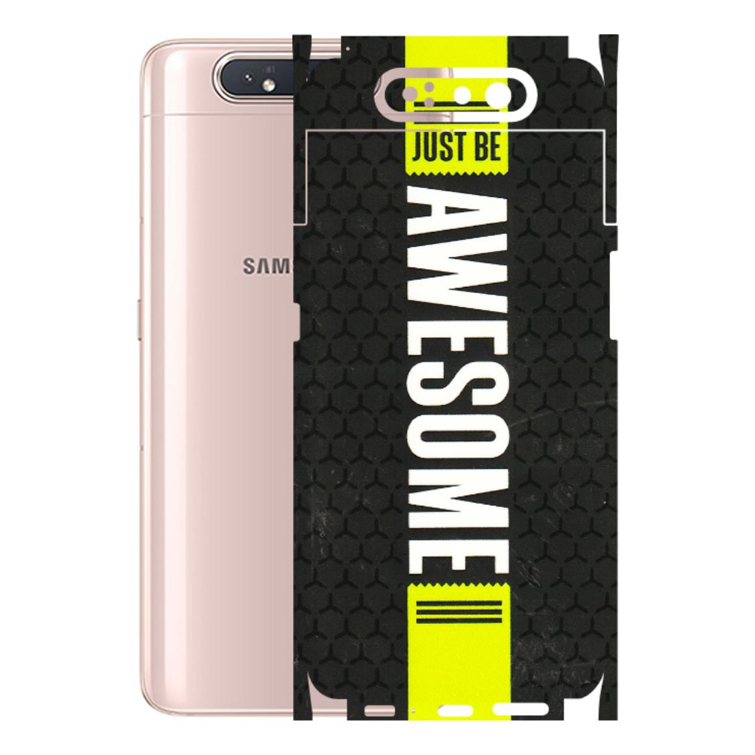 Samsung A/S Series Phone Skins (All Models) - Just Be Awesome - 3D Embossed Finish (L-101) Samsung Galaxy A80