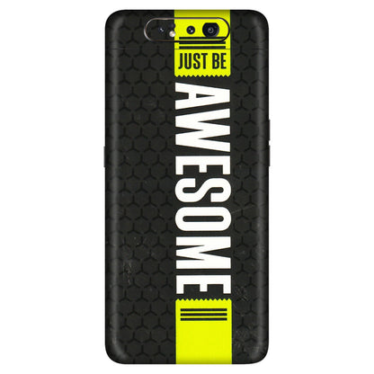Samsung A/S Series Phone Skins (All Models) - Just Be Awesome - 3D Embossed Finish (L-101) Samsung Galaxy A80