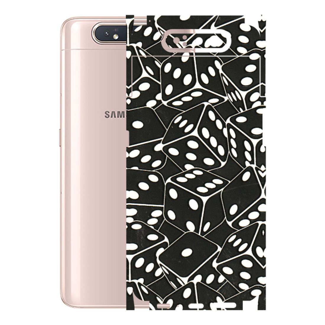 Samsung A/S Series Phone Skins (All Models) - Big Black Dices - 3D Embossed Finish (L-106) Samsung Galaxy A80