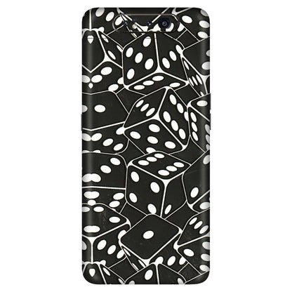 Samsung A/S Series Phone Skins (All Models) - Big Black Dices - 3D Embossed Finish (L-106) Samsung Galaxy A80