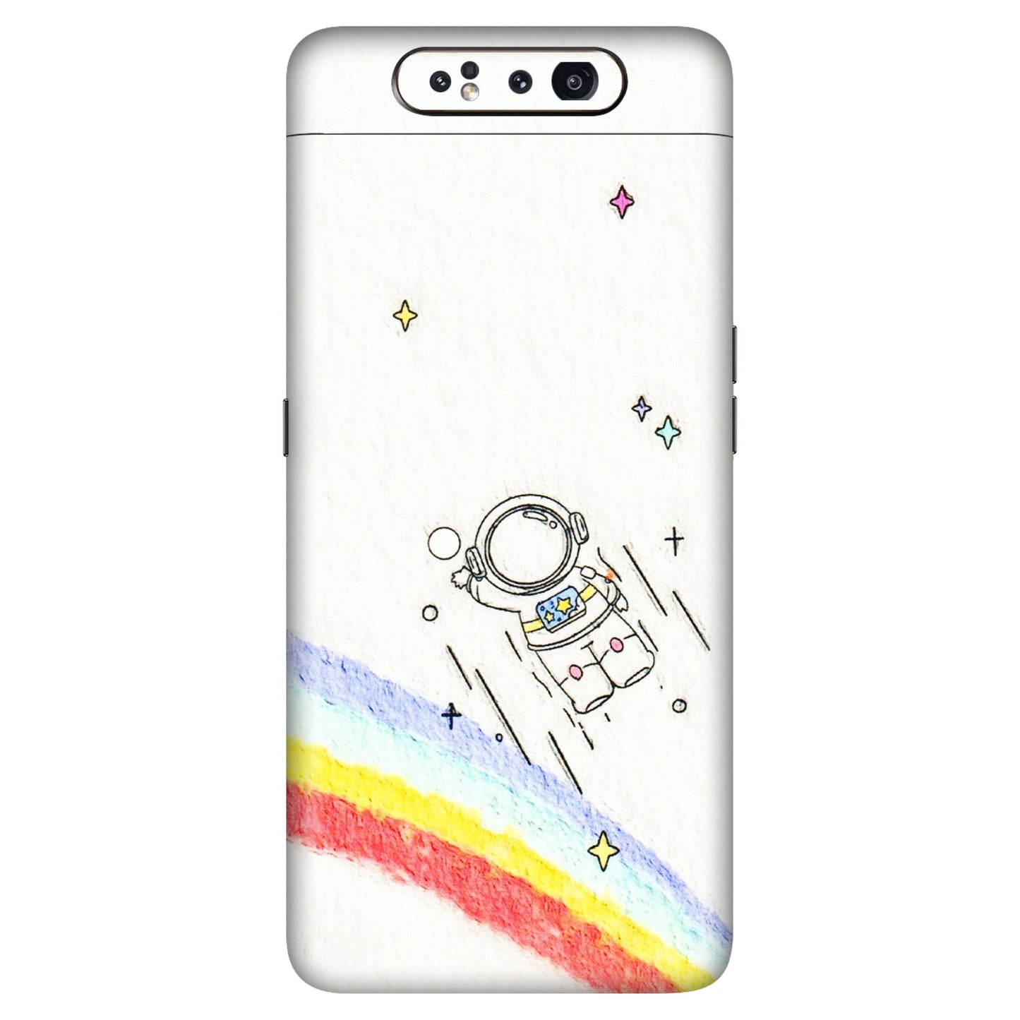 Samsung A/S Series Phone Skins (All Models) - Milkyway Astronaut - 3D Embossed Finish (L-110) Samsung Galaxy A80
