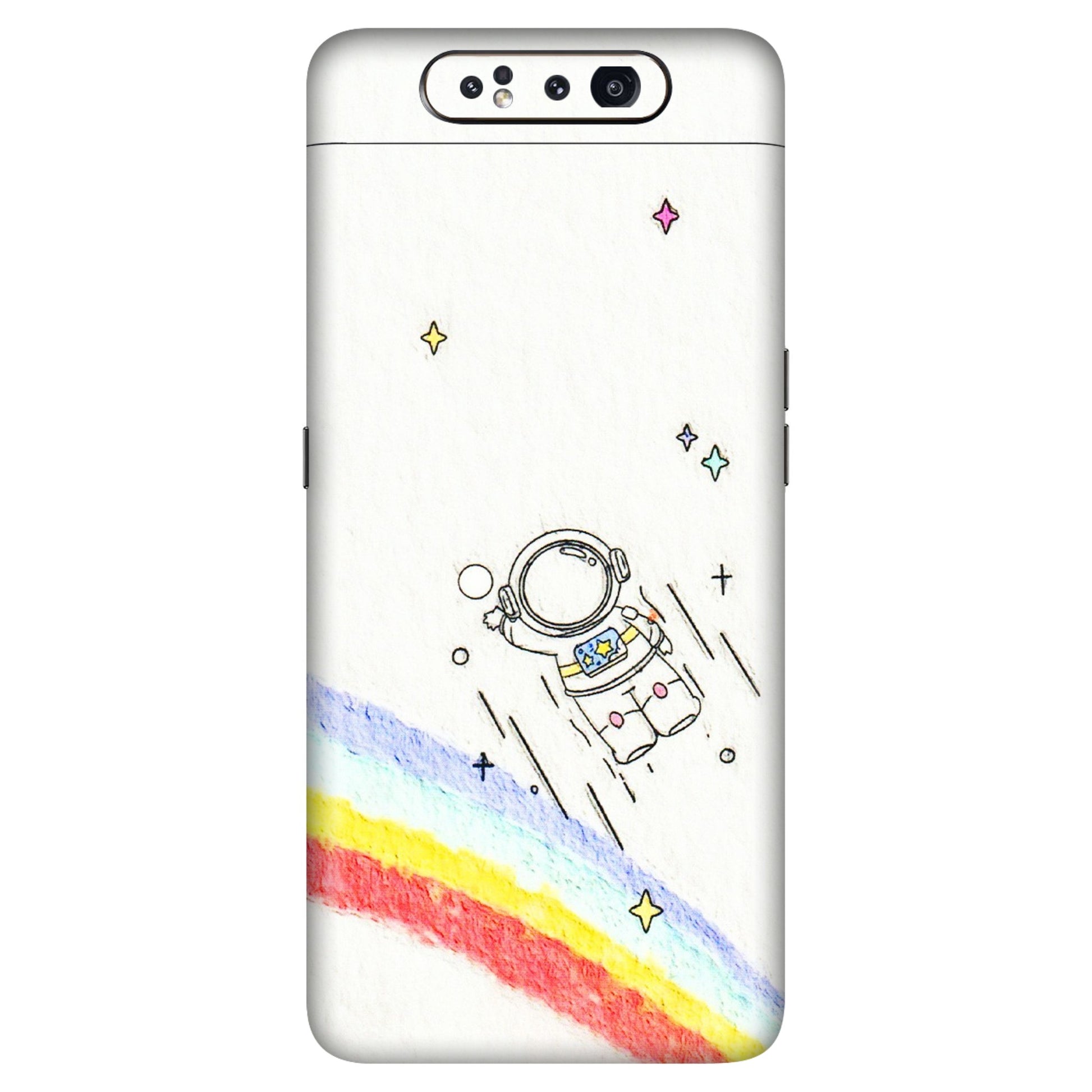 Samsung A/S Series Phone Skins (All Models) - Milkyway Astronaut - 3D Embossed Finish (L-110) Samsung Galaxy A80