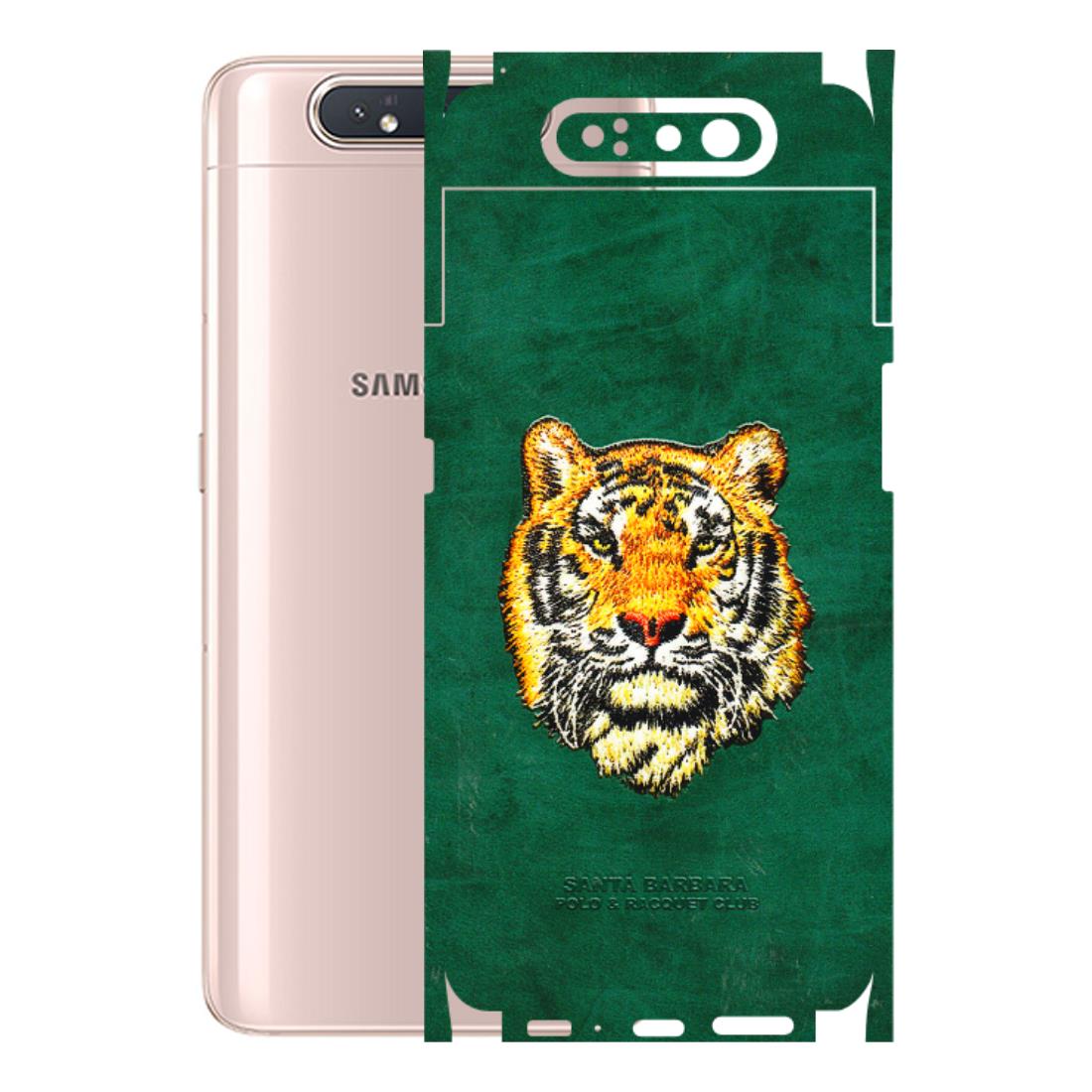 Samsung A/S Series Phone Skins (All Models) - Leather Feel Tiger - 3D Embossed Finish (L-111) Samsung Galaxy A80