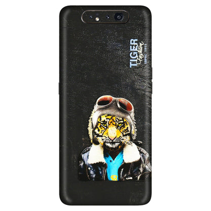 Samsung A/S Series Phone Skins (All Models) - Rider Tiger - 3D Embossed Finish (L-113) Samsung Galaxy A80