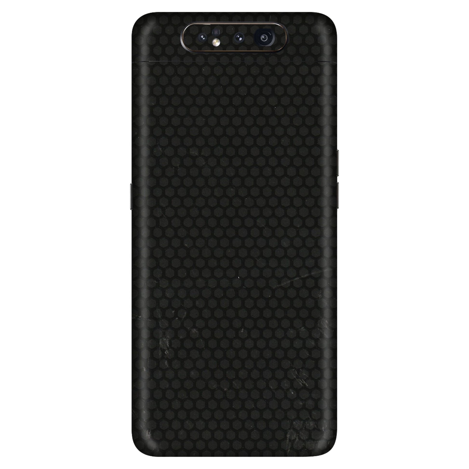 Samsung A/S Series Phone Skins (All Models) - Black honeycomb - 3D Embossed Finish (L-114) Samsung Galaxy A80